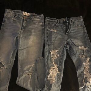 Stylish Blue Distressed Men Jeans